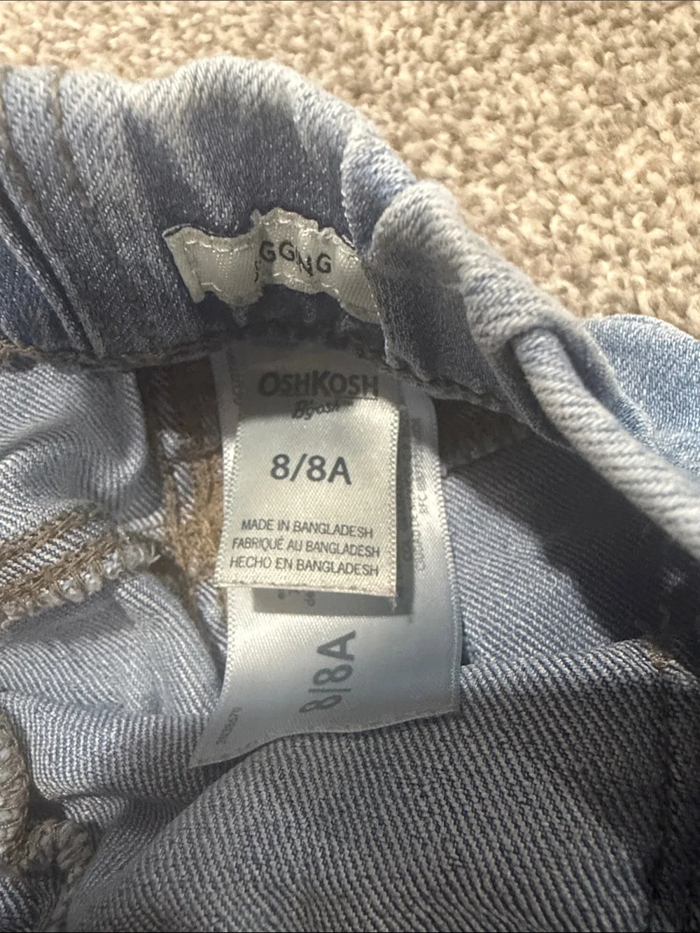 OshKosh B'gosh Twin Skinny Jeans - Dark Blue & Light Blue Wash